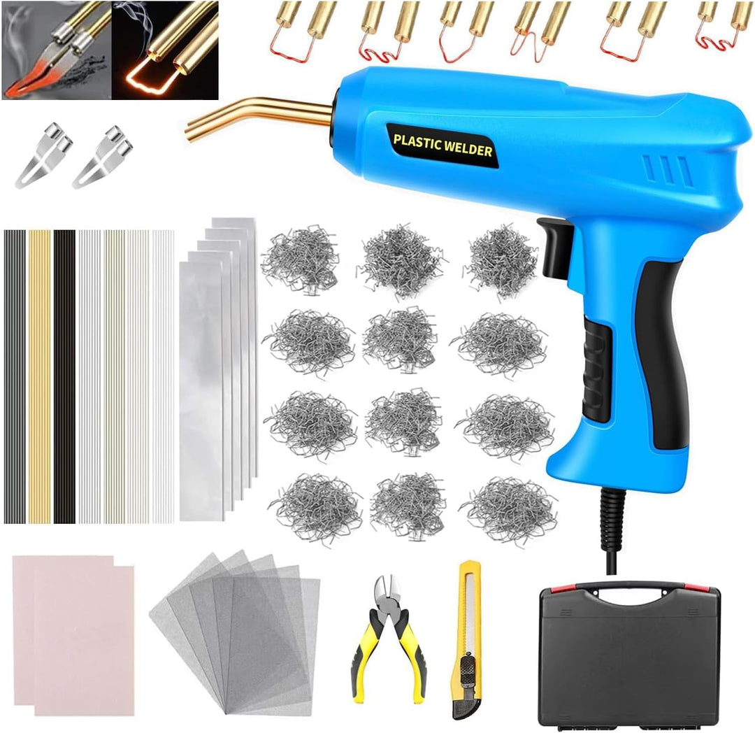 200W 2-in-1 Kunststoff Schweissen Maschine Auto Stossstange Reparatur Set mit 1000PCS Schweissnagel&