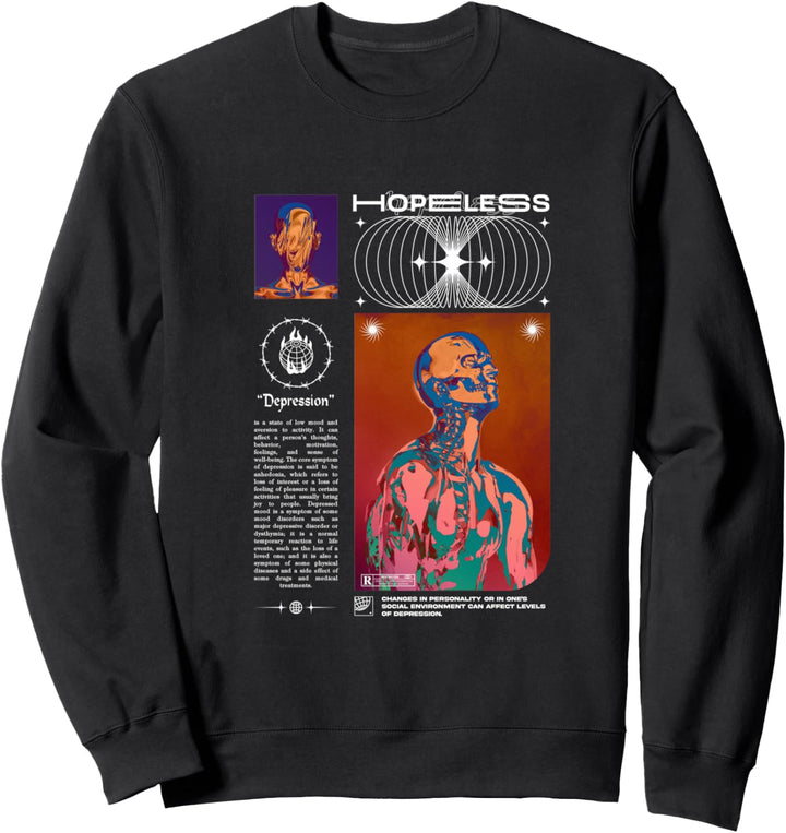 Hopeless - Sad Aesthetic Edgy Streetwear Sweatshirt