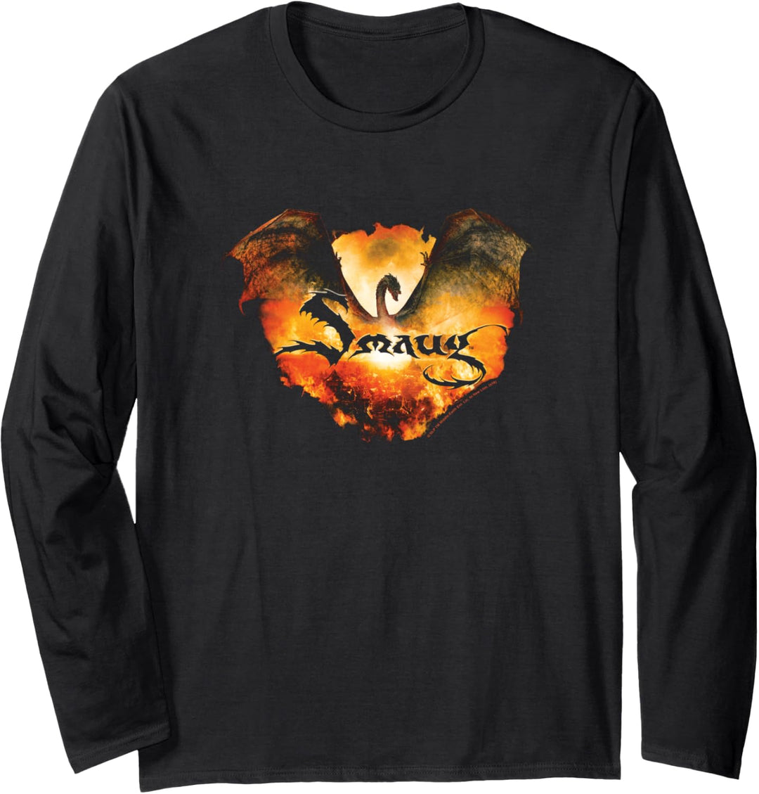 Hobbit Smaug Reign in Flame Langarmshirt