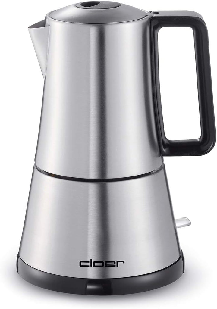 Cloer 5928 Espresso-Kocher / 365 W / für 3-6 Tassen Espresso / Edelstahlgehäuse Edelstahl 3-6 Tassen