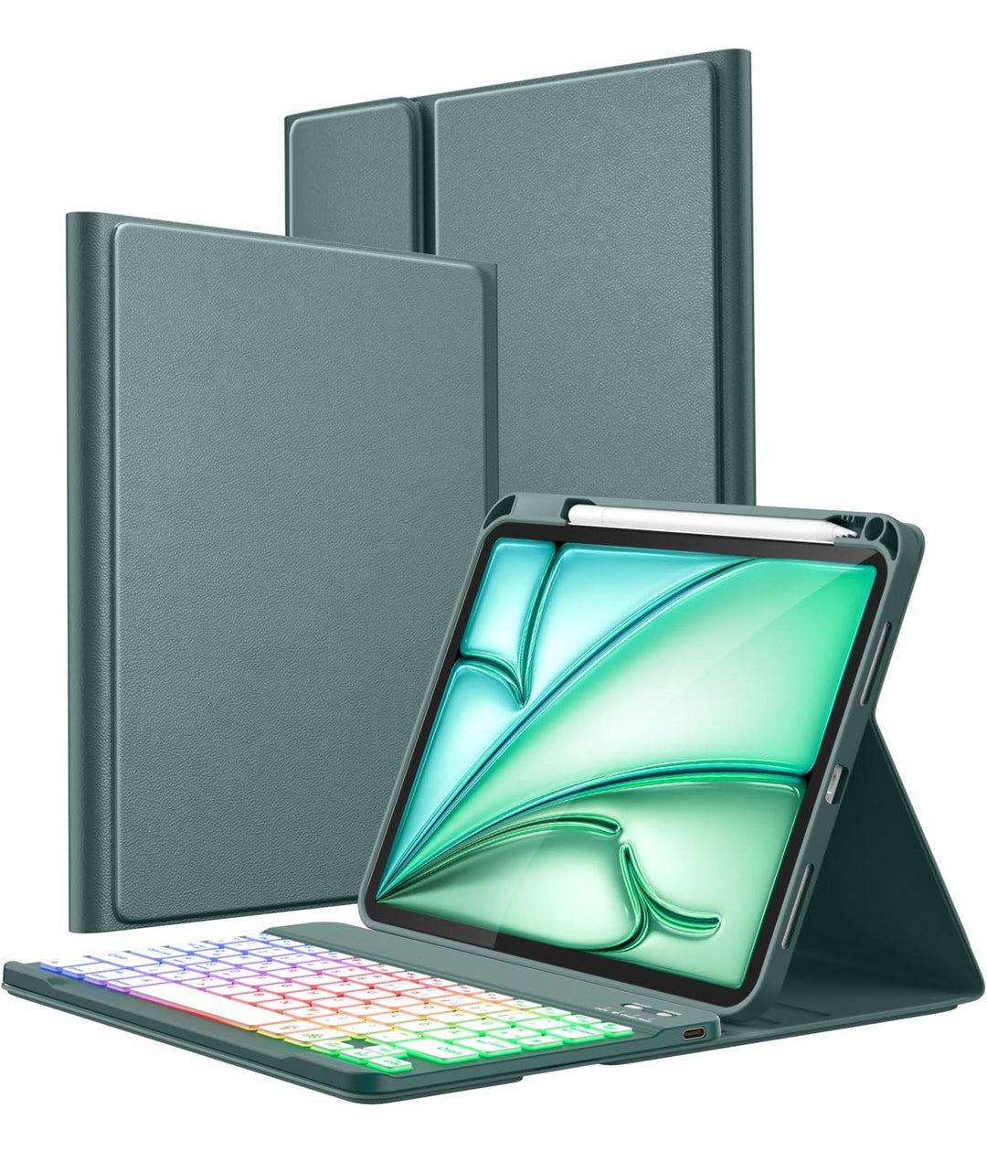 Vobafe Hülle mit Tastatur für iPad A16 11 Generation 2025/10 Gen 2022 10,9", Air 11 Zoll M4 2026/M3/