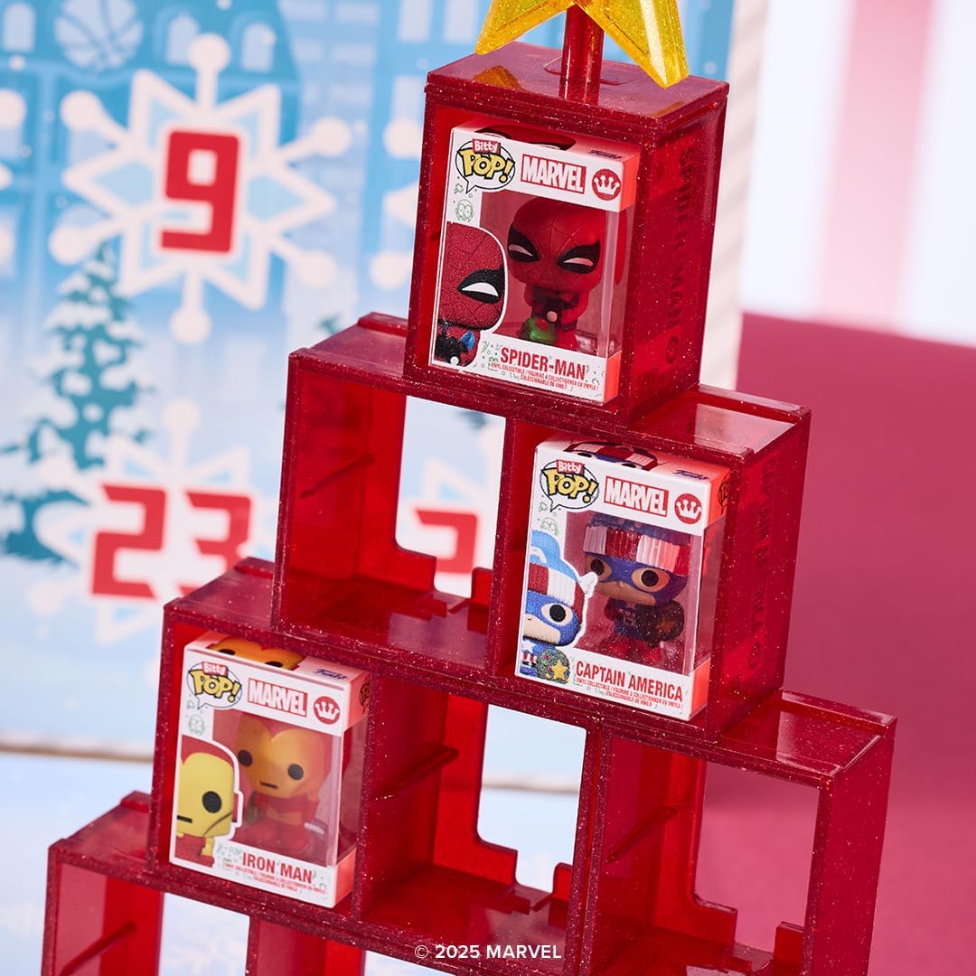 Funko Bitty Pop! Countdown Calendar: Marvel Comics- Adventskalender - 24 Tage der Überraschung - Vin