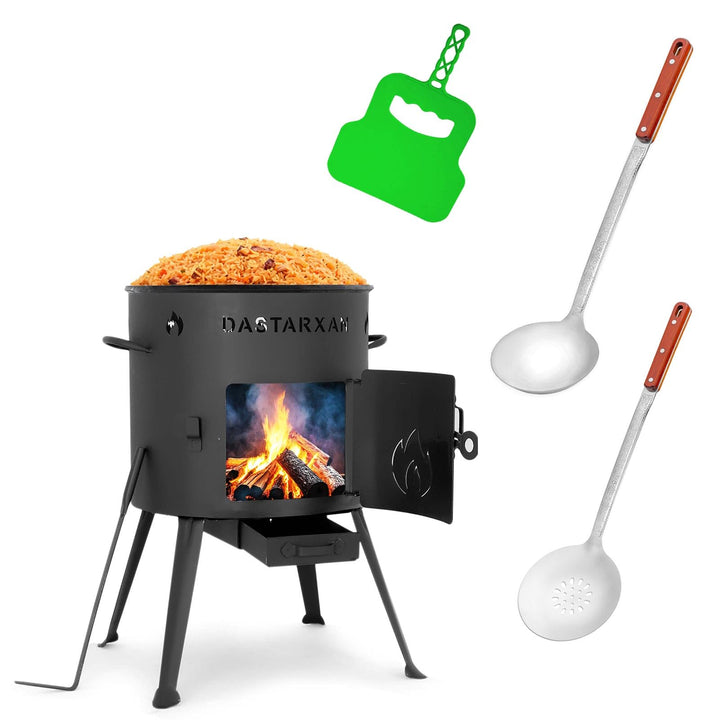 Ø36cm Uchag 2mm stahl Utschak Utschag Feldküche 8L Kazan Kasan (flacher boden) Feuerstelle Campingof
