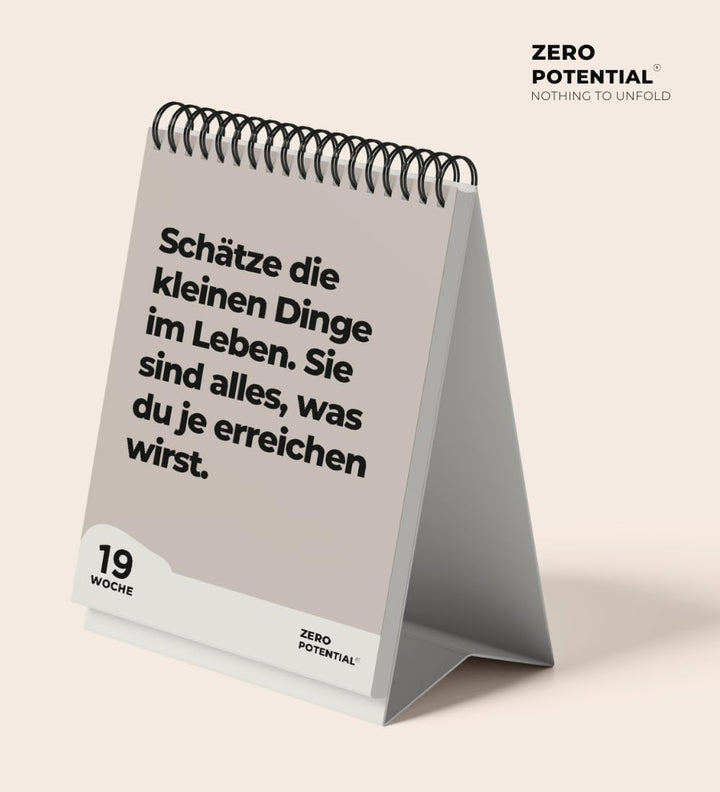 Demotivierender Tischkalender undatiert | 52 Wochen mit 52 unmotivierendenden Sprüchen Träume nicht