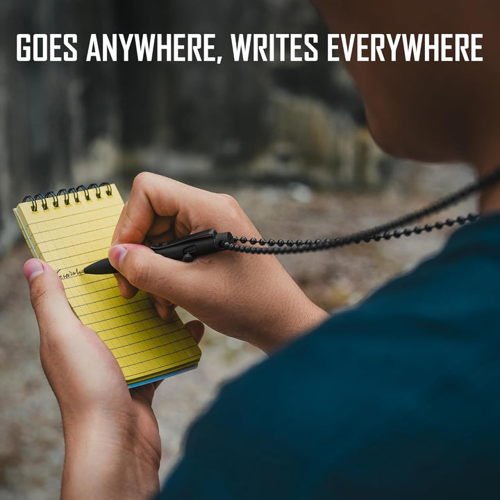 KeyUnity KP04BK Kugelschreiber aus Titanlegierung mit Clip, einziehbarer EDC-Taschenstift aus Metall