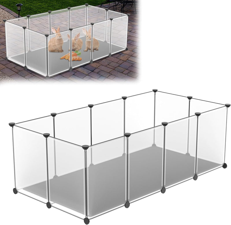 YRHome Freigehege Gittergehege für Kaninchen Hasen Meerschweinchen Gehege Freilauf Hamster Welpengeh