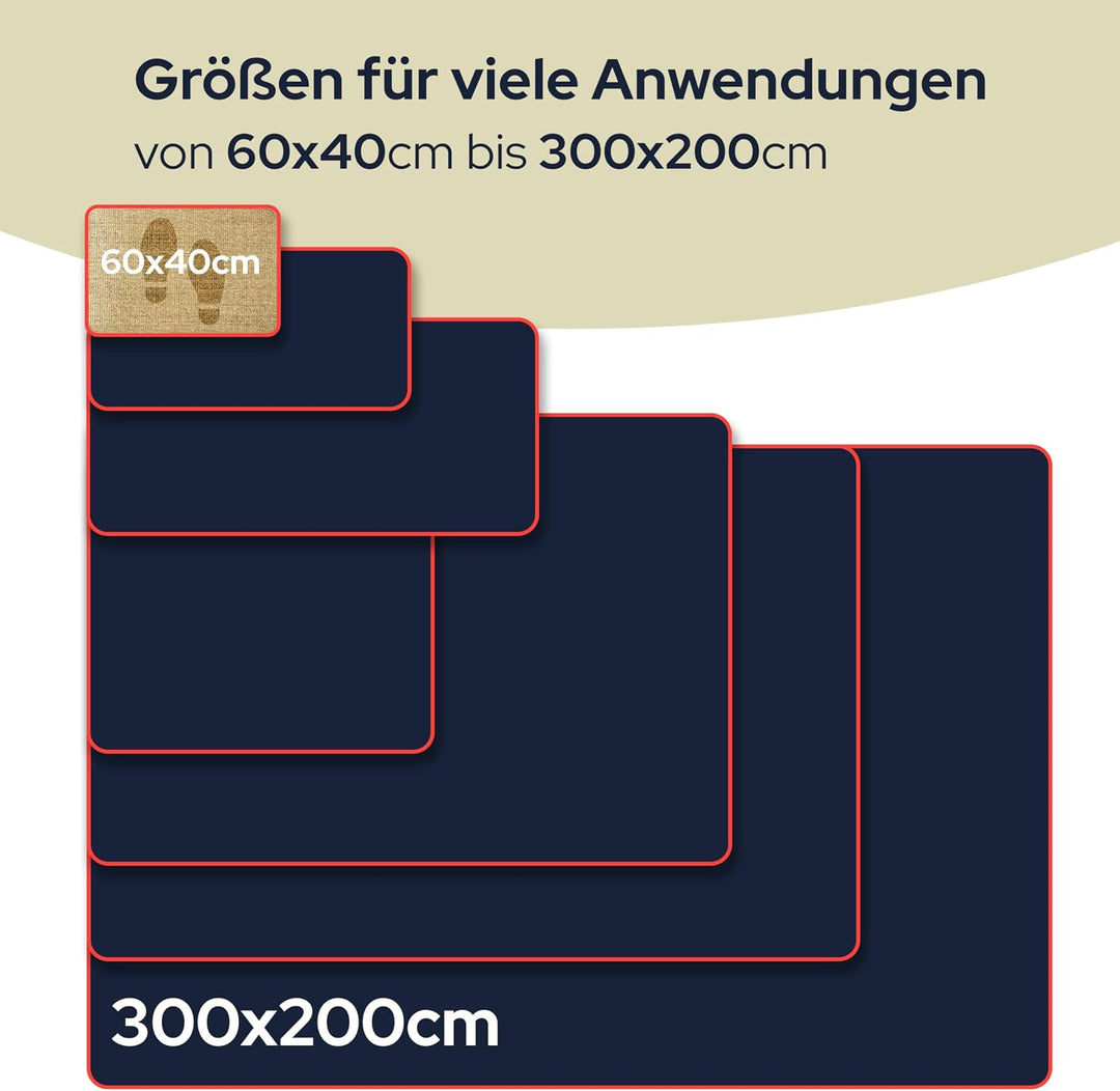 Primaflor Katzen-Kratzmatte - Grau, 200 x 300 cm, Rutschhemmende Sisalmatte für Krallenpflege, Robus