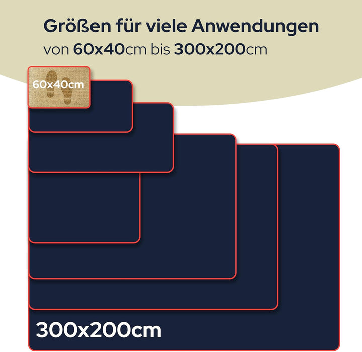 Primaflor Katzen-Kratzmatte - Grau, 200 x 300 cm, Rutschhemmende Sisalmatte für Krallenpflege, Robus