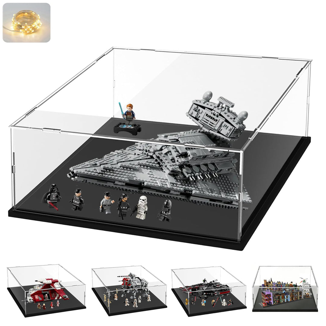 Acryl Vitrine Klar für Lego Actionfiguren Funko Pop Modell Skulptur Transparenter Plexiglas Display