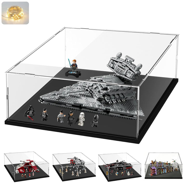 Acryl Vitrine Klar für Lego Actionfiguren Funko Pop Modell Skulptur Transparenter Plexiglas Display