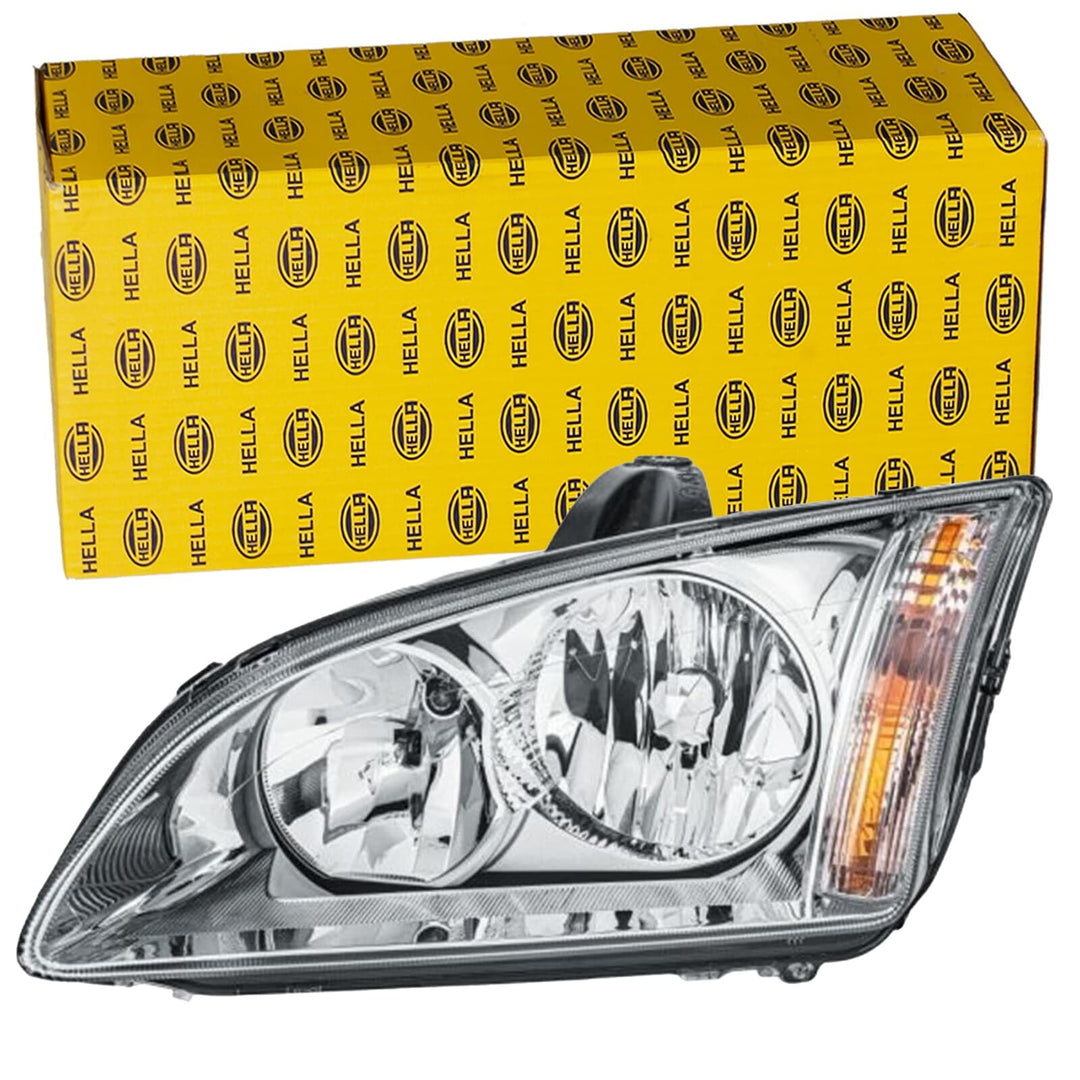 HELLA 1EL 010 201-011 Halogen Scheinwerfer - für u.a. Ford Focus II (DA_, HCP, DP) - chrom - ECE - f