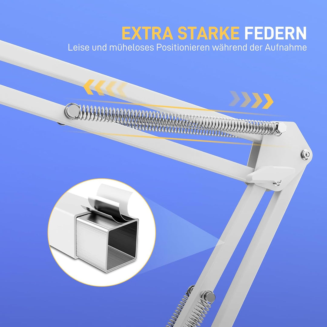 Maono Mikrofon arm, Verstellbarer Mikrofonständer für Podcast, Gaming, Streaming & Aufnahmen – inkl.