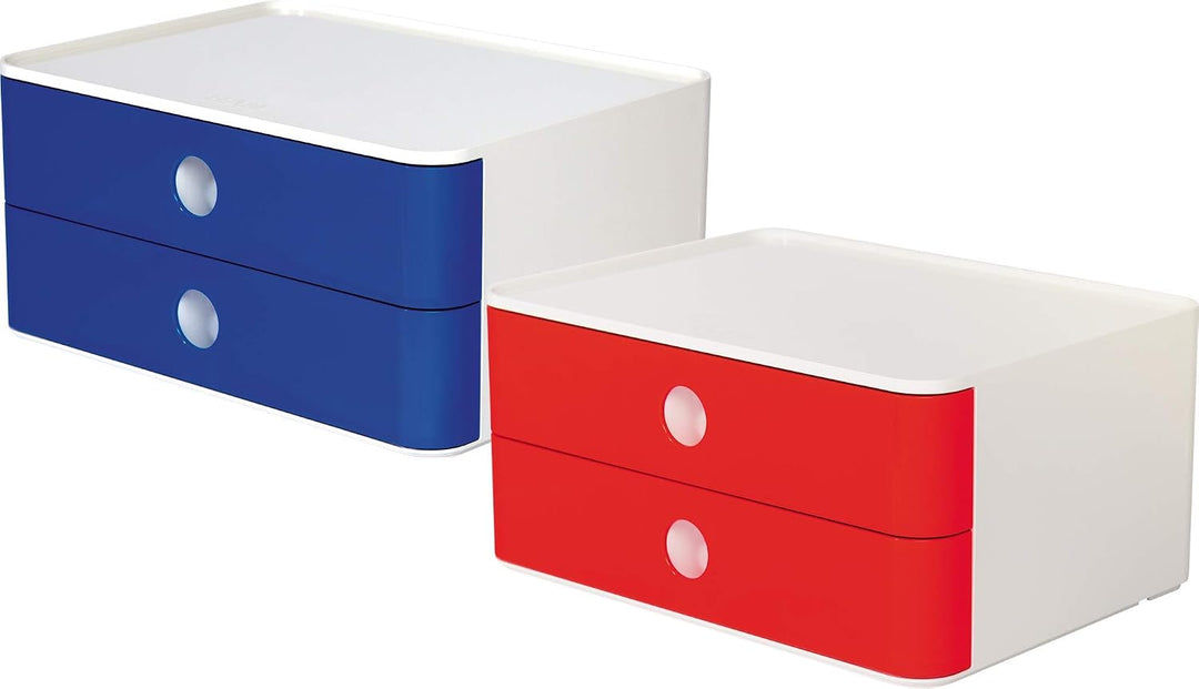 HAN Schubladenbox Allison SMART-BOX mit 2 Schubladen und Trennwand, Kabelführung, stapelbar, Utensil