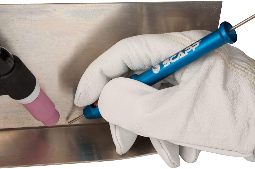 SCAPP TIG-PEN II - WIG/TIG-Schweissdrahthalter Finger-Schweissstabzuführung (Blau), Blau