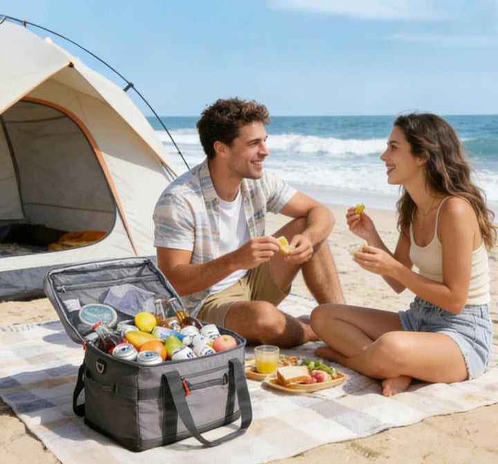 TOURIT Kühltasche Picknicktasche Isolierter weicher Kühler Gross Zusammenklappbar Thermotasche Leben