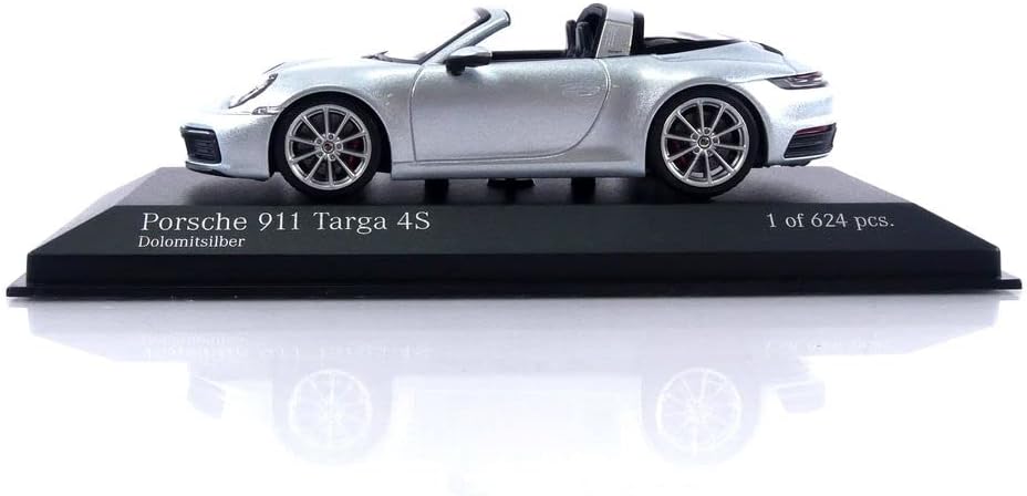 Minichamps 410069560 1:43 Porsche 911 (992) Targa-2020-Silver Collectible Miniature Car, Silber