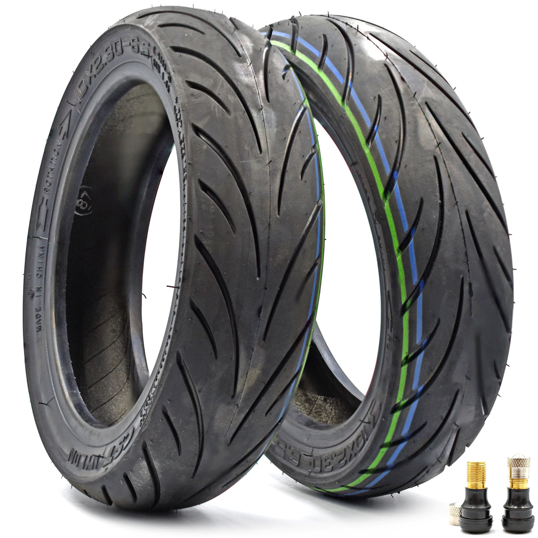 myBESTscooter - 10x2.30-6.5 Schlauchlose Reifen für NIU KQi2/KQi2 Pro Elektroroller Felge 10 Zoll Gu