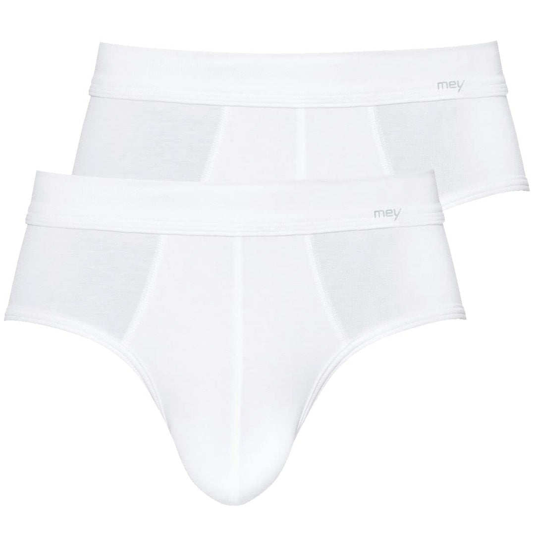 Mey - Noblesse - Sport-Slip - Unterhose - 2er Pack (5 Weiss), M, 2810-P
