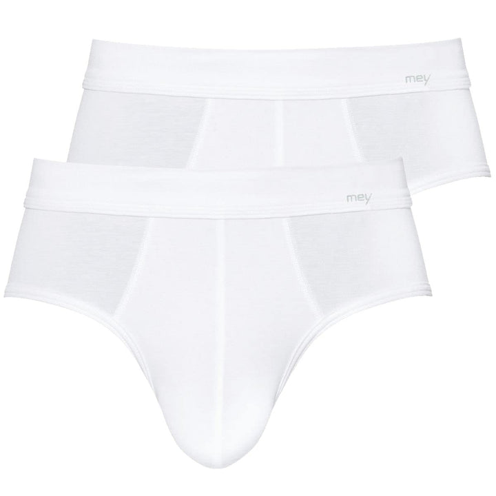 Mey - Noblesse - Sport-Slip - Unterhose - 2er Pack (5 Weiss), M, 2810-P
