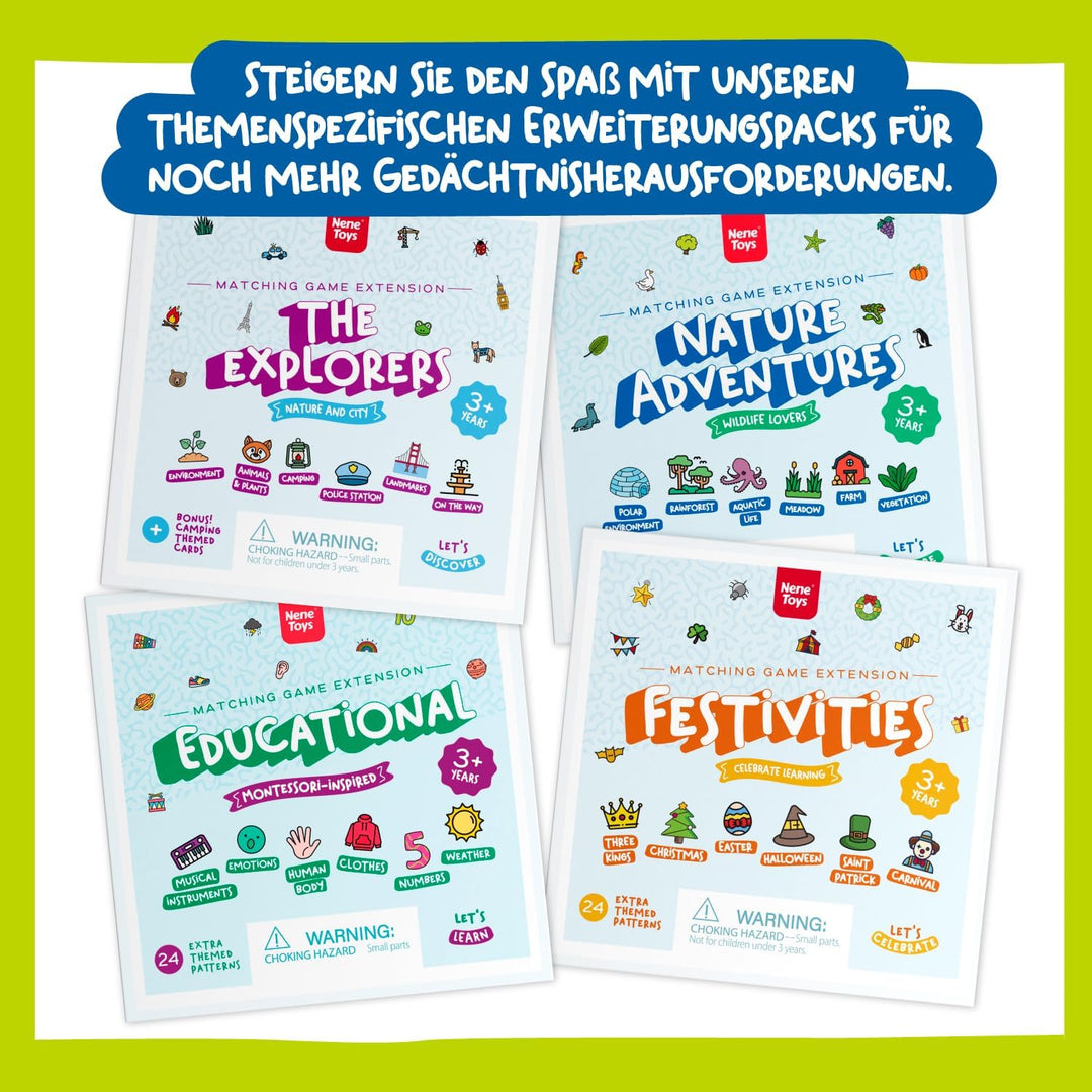 Nene Toys Marienkäfer-Garten – Gedächtnisspiel aus Holz für Kinder im Alter von 3, 4, 5 Jahren mit 1