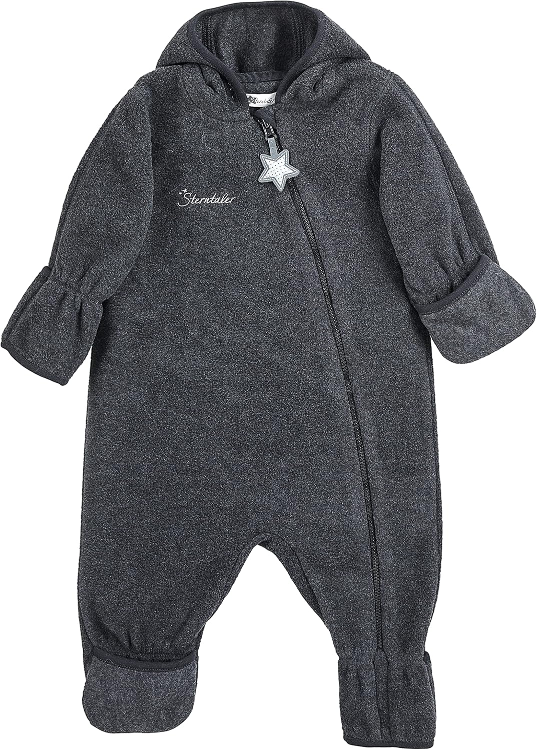 Sterntaler Unisex Baby Fleece Overall 62 Anthrazit Mel., 62 Anthrazit Mel.