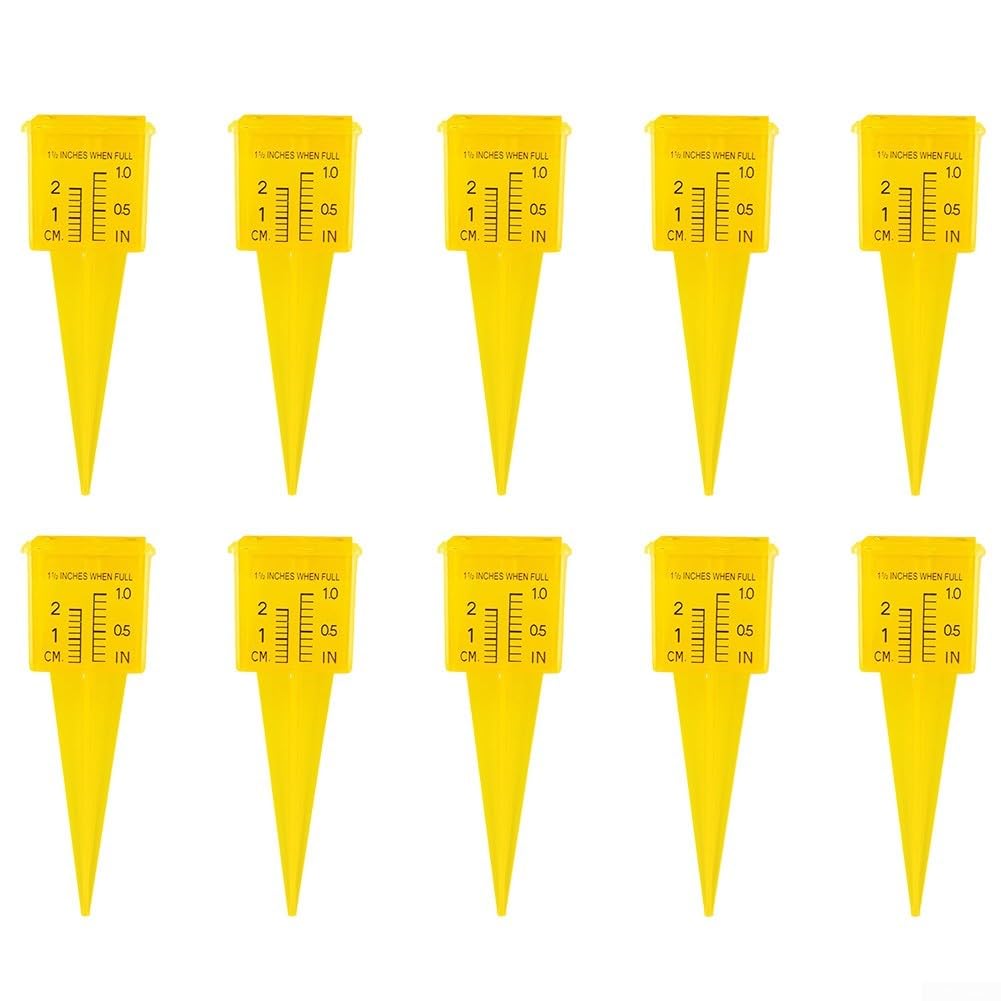 Regenmesser für den Garten für genaue Regenfälle und Bewässerungsmessung (10 Stück), 10 Stück