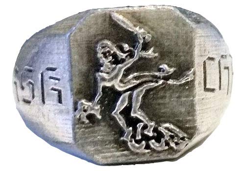 MK-art Militaria Ring der 7. Panzer-Division Wehrmacht Gespensterdivision