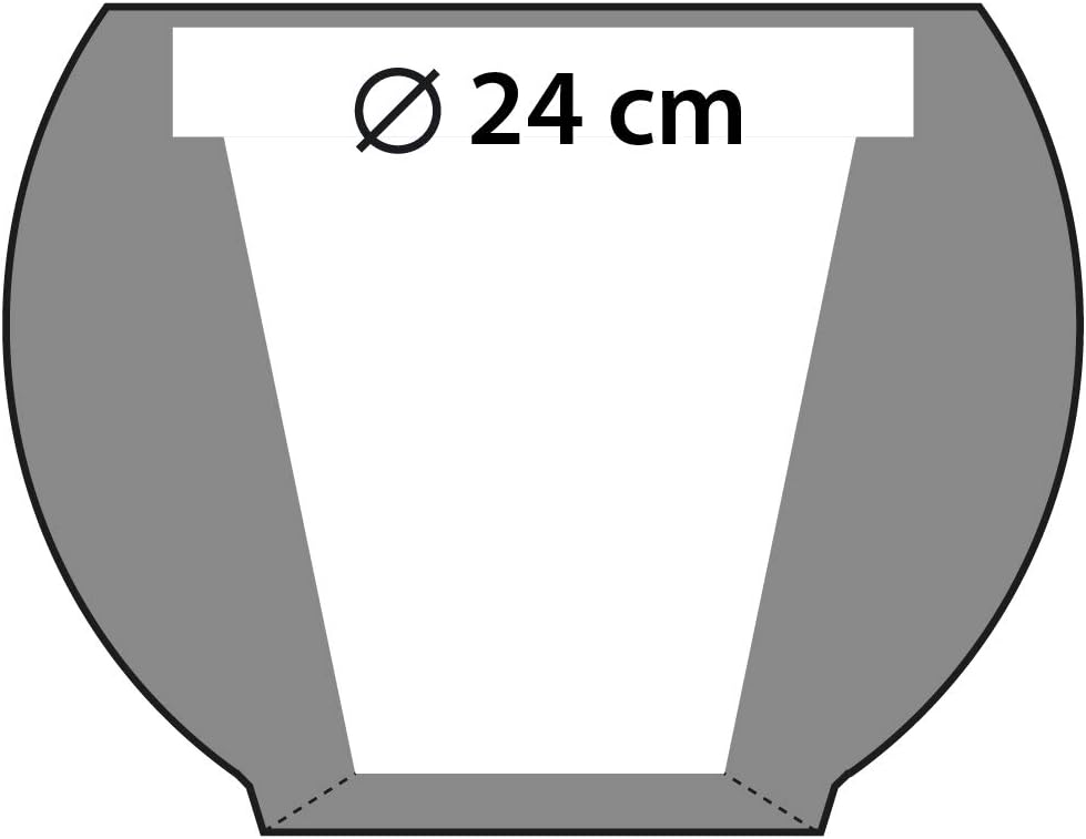 CONCRETTE Blumentopf Blumenkübel Zement-Pflanzkübel Übertopf aus Beton Bauble Geometric Ø 7,6 cm/Ø 2