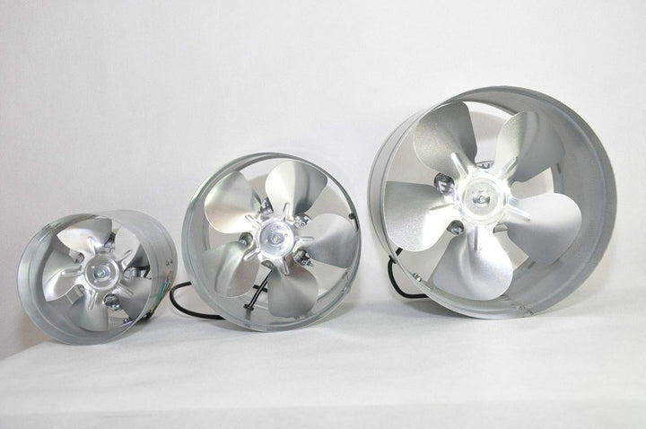 STAHL Axial Rohrlüfter Zuluft/Abluft Rohrventilator Lüfter. Grössen wählbar: 150, 160, 200, 250, 315