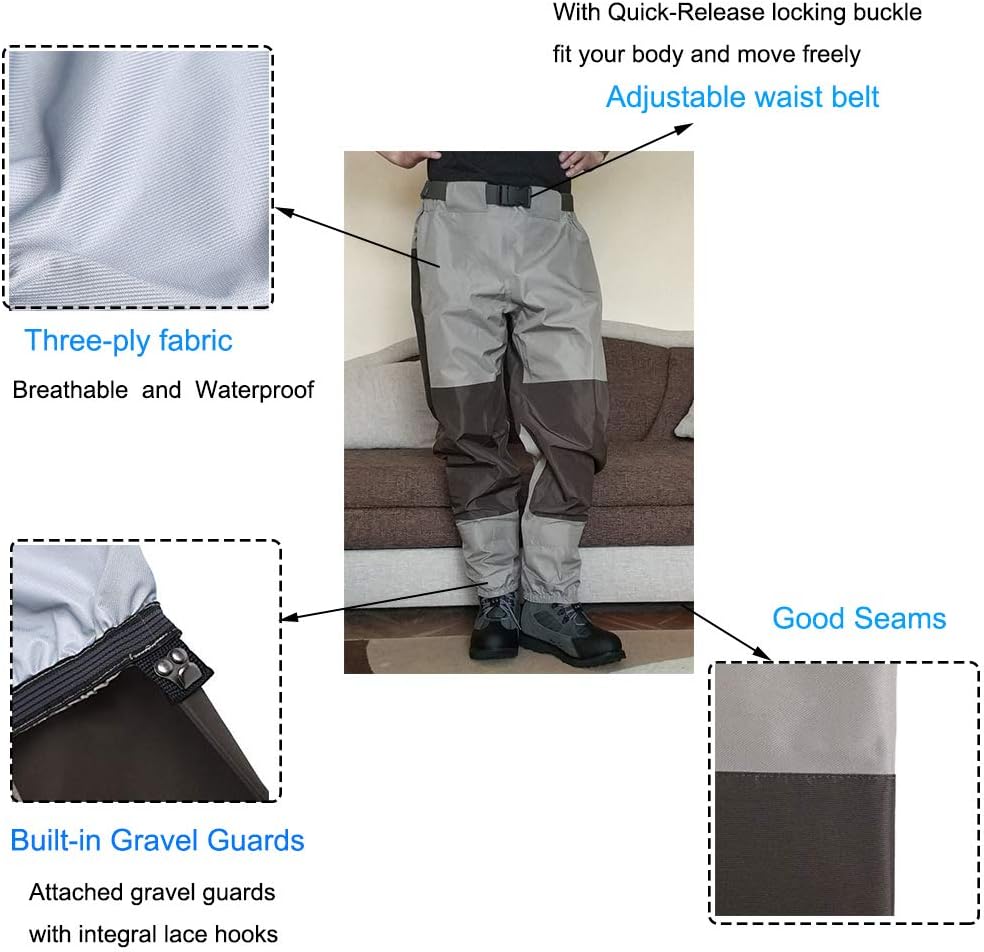 Atmungsaktiv Angelbekleidung Watstiefel Angel Angelhose Fliegen Wathose Hose Dauerhafte Wetterfeste