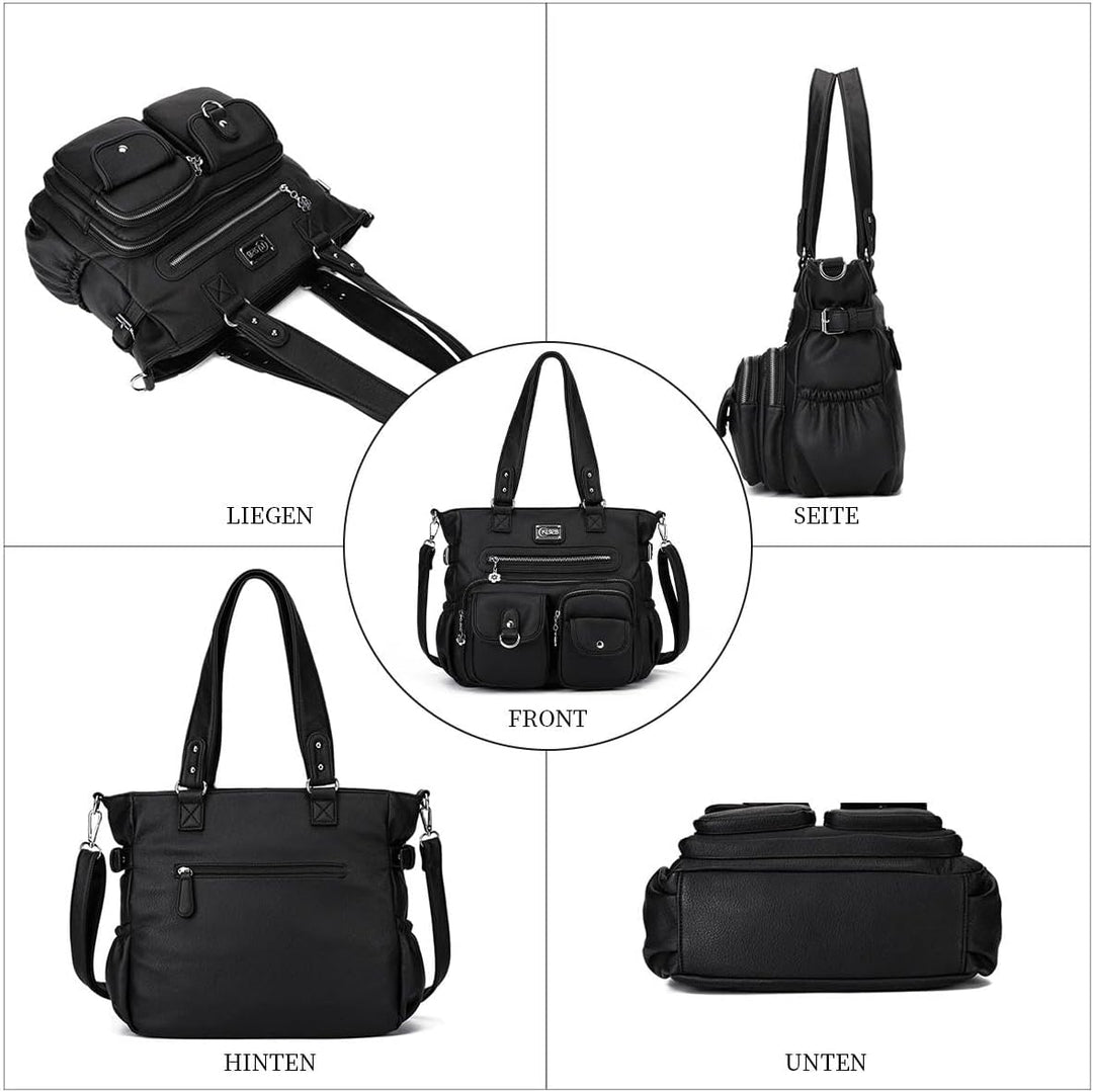 KL928 Handtasche Damen Tasche Umhängetasche Schultertasche Damentaschen gross für Damen Frauentasche
