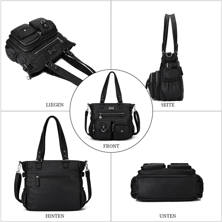 KL928 Handtasche Damen Tasche Umhängetasche Schultertasche Damentaschen gross für Damen Frauentasche