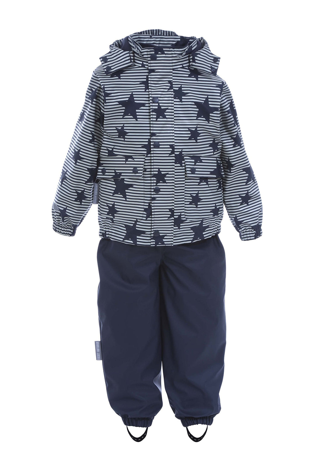 TICKET TO HEAVEN Unisex Anzug Regenanzug 2tlg. Gummi Dfj m. Abnhe, Blau (Total Eclipse 3000), 86