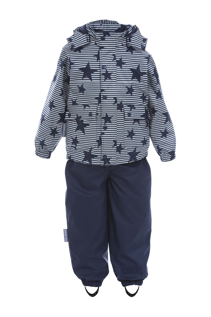 TICKET TO HEAVEN Unisex Anzug Regenanzug 2tlg. Gummi Dfj m. Abnhe, Blau (Total Eclipse 3000), 86