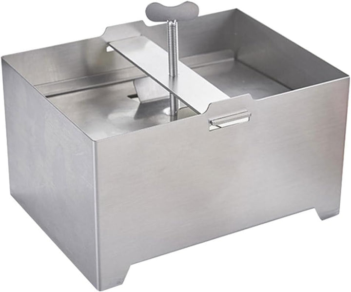 TOPBATHY Tofu-Pressform Aus 304 Edelstahl 16X12X9Cm – Handbetriebene Tofu-Form Zur Hausgemachten Her