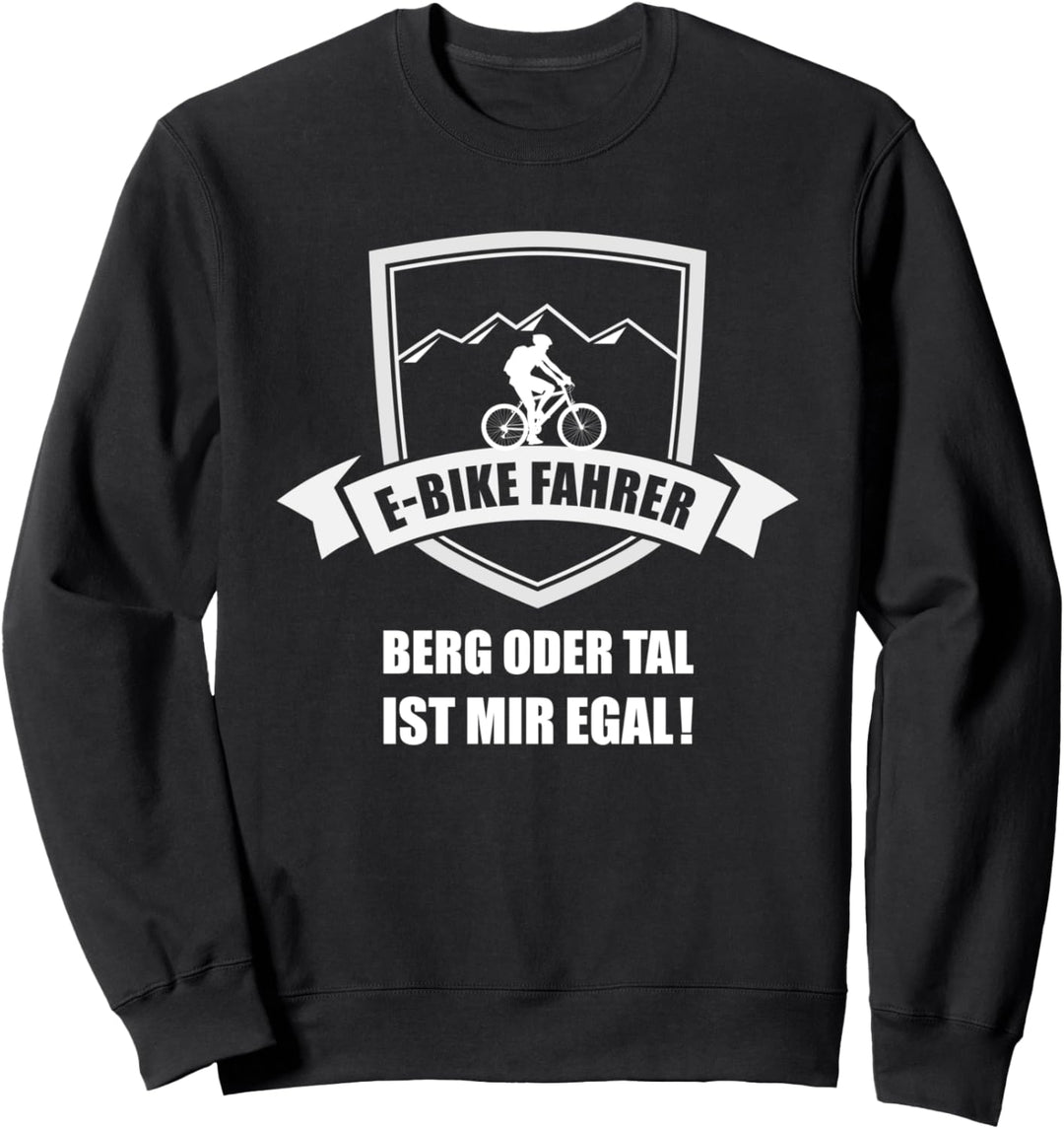 E-Bike Geschenk Idee Fahrrad fahren witzig lustig Rentner Sweatshirt