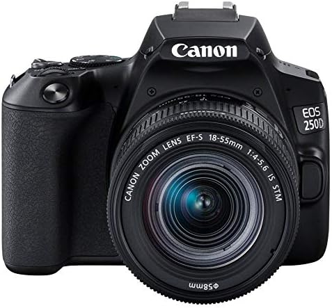Canon EOS 250D Digital Camera - Black +Lens(EF-S 18-55 mm f/4-5.6 is STM)