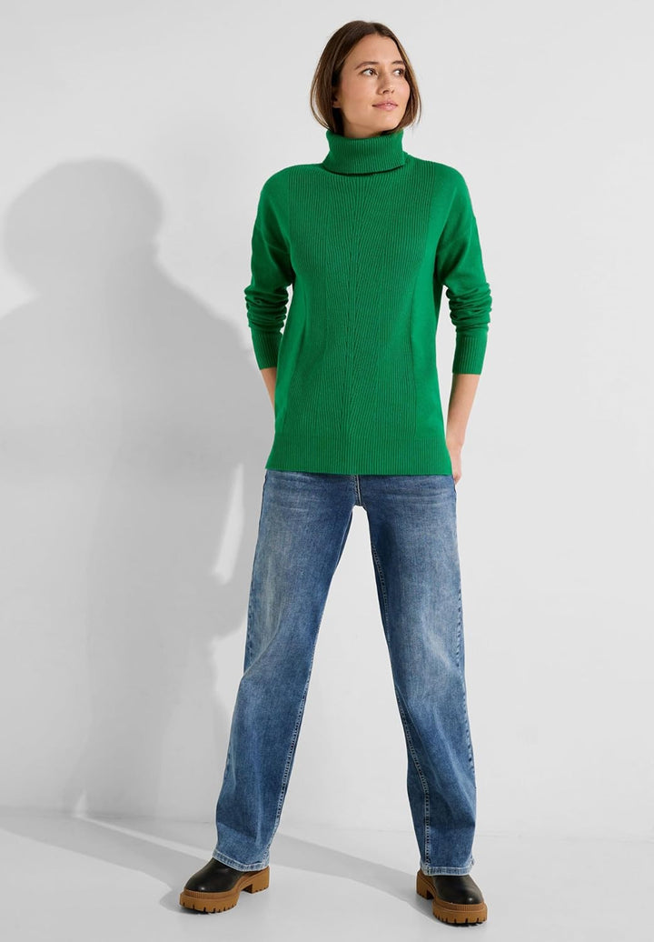 Cecil Damen Rollkragenpullover M Grün, M Grün