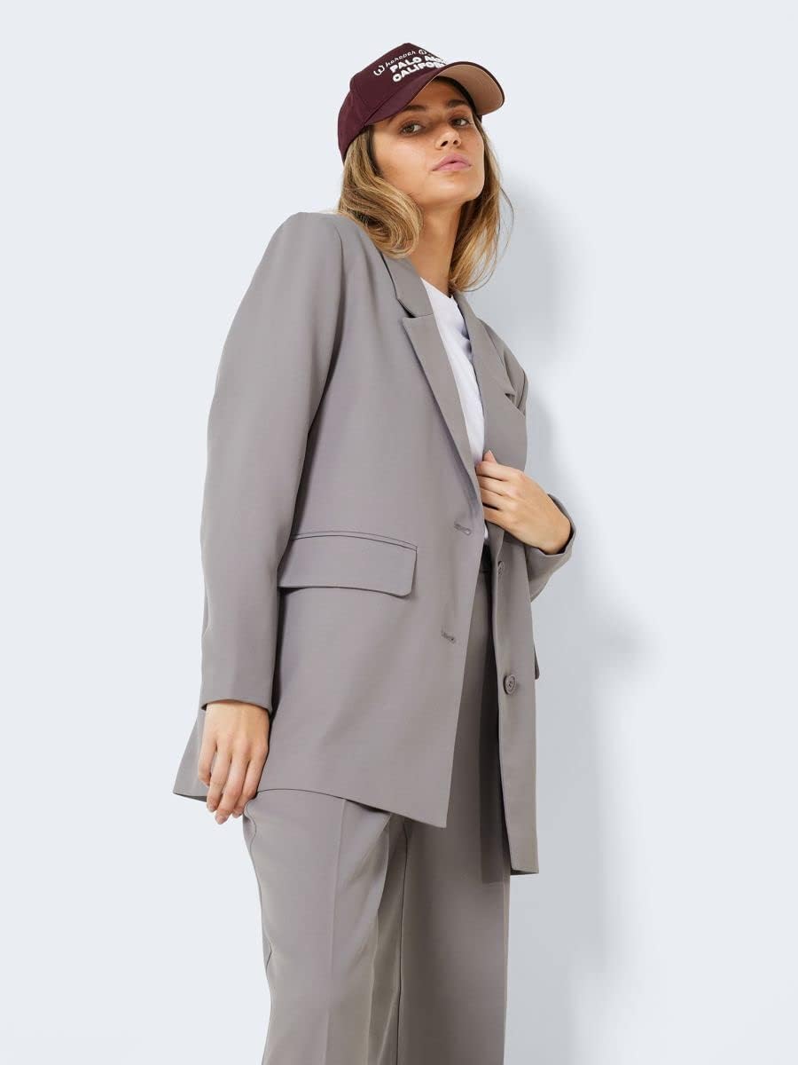 Noisy may Damen Nmmilla L/S Noos Blazer L Titanium, L Titanium