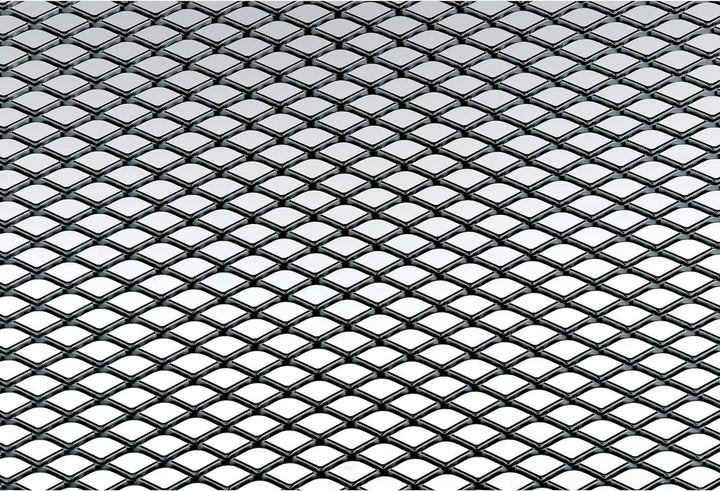 Simoni Racing GSA/1N Schmale Mesh Aluminium- Grösse 125 X 20 Cm, Schwarz