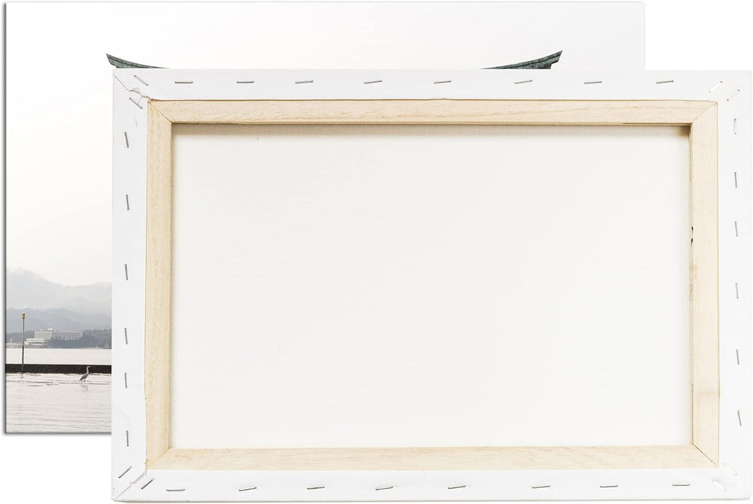 deyoli ehrwürdig japanisches Schreintor Format: 80x60 als Leinwandbild, Motiv fertig gerahmt auf Ech