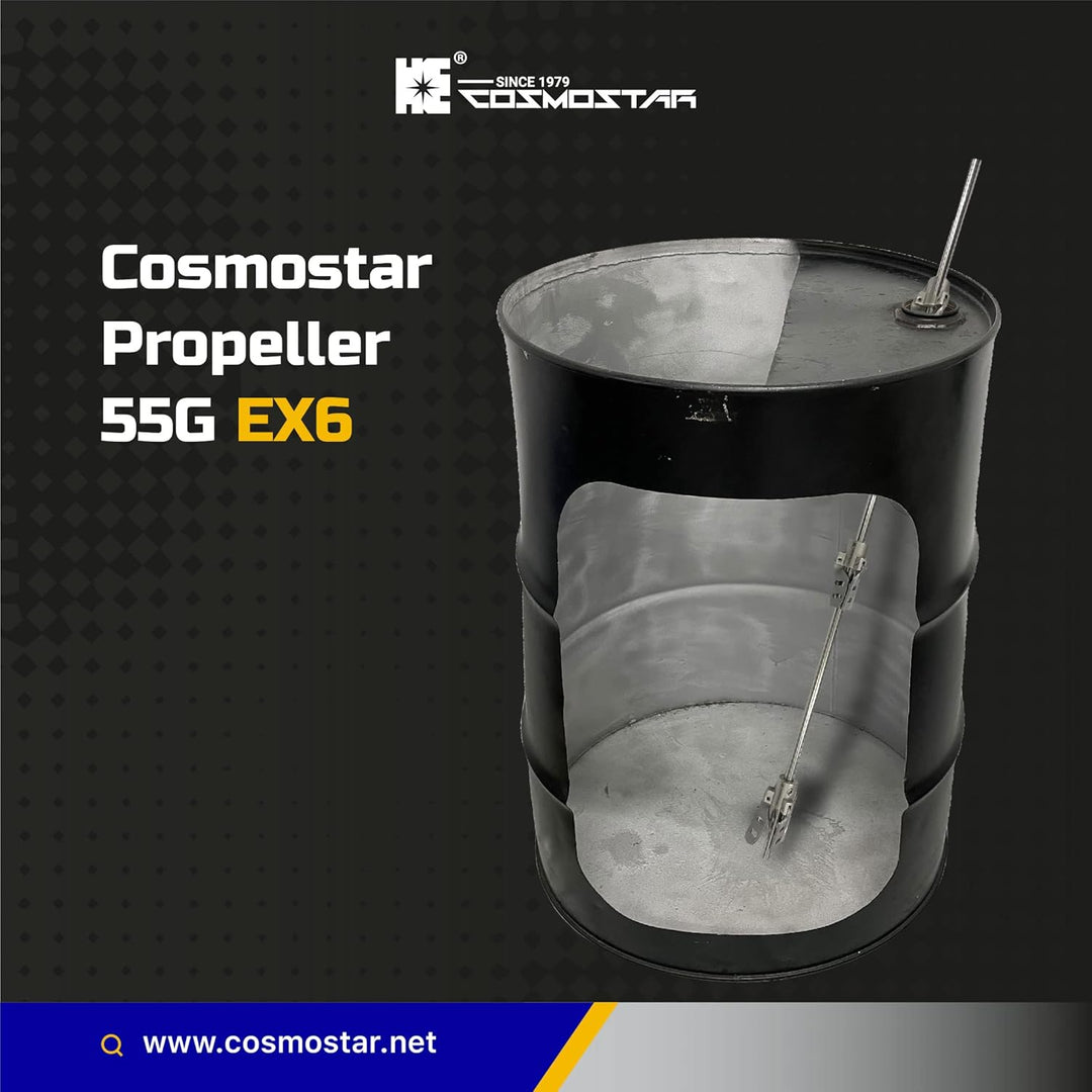 COSMOSTAR Edelstahl Rührmischer mit ausziehbaren Flügeln, 208 Liter / 55 Gallonen Farbmischer Rührpr