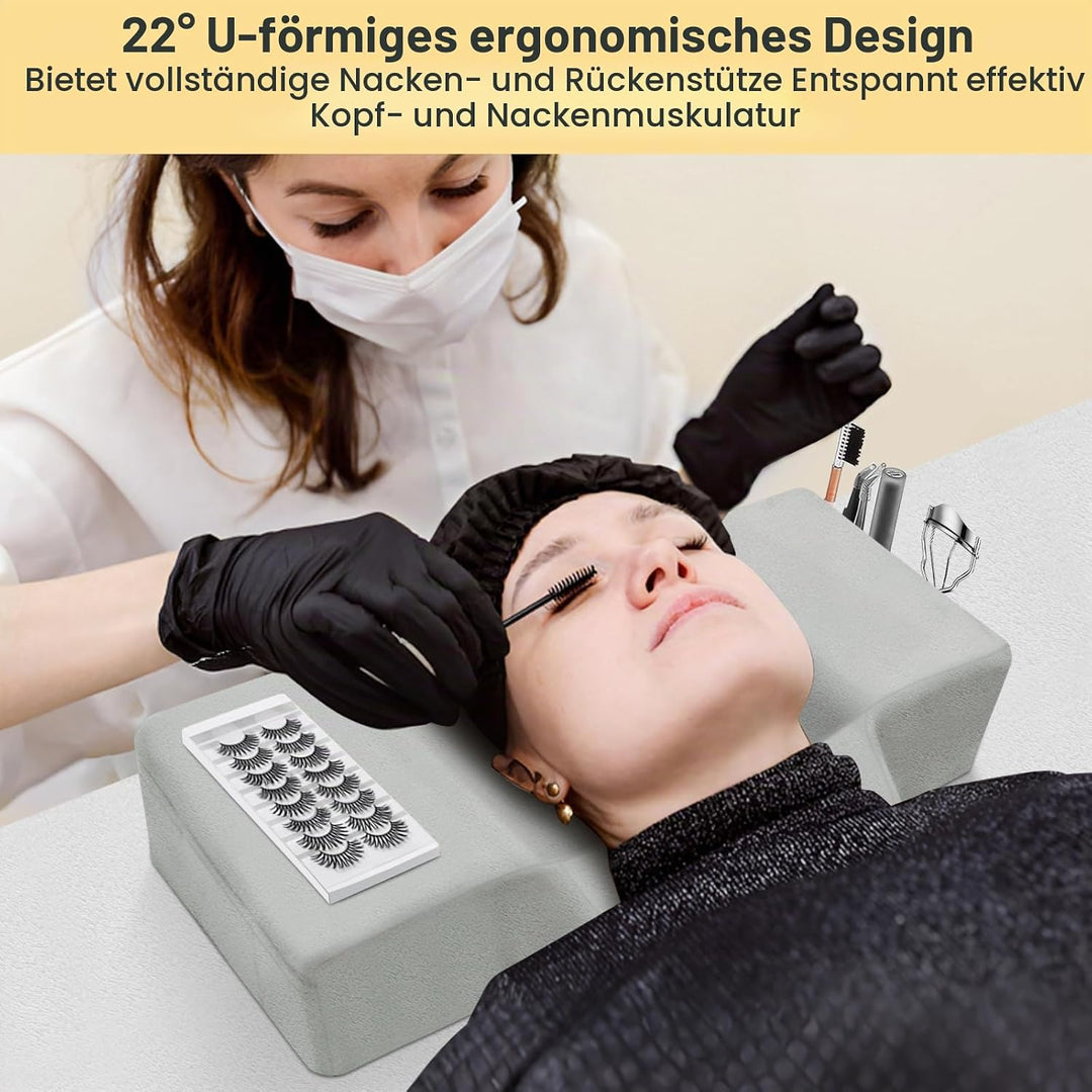 CGBE U-förmiges Wimpernkissen für Wimpernverlängerungen: Nackenkissen Zur Wimpernverlängerung, Ergon