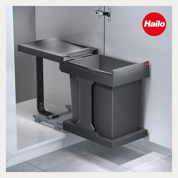 Hailo Abfallsammler 3635001 Solo 20 L für Schränke ab 30cm Breite,
