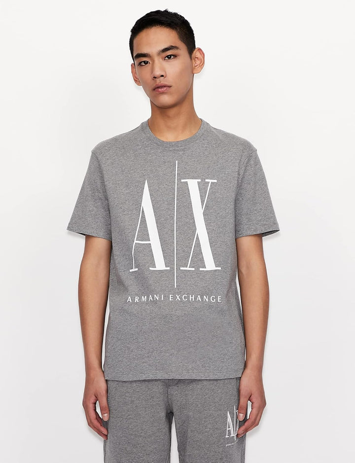 Armani Exchange Herren T-shirt 8nztpazjh4z T-Shirt XS Grau, XS Grau