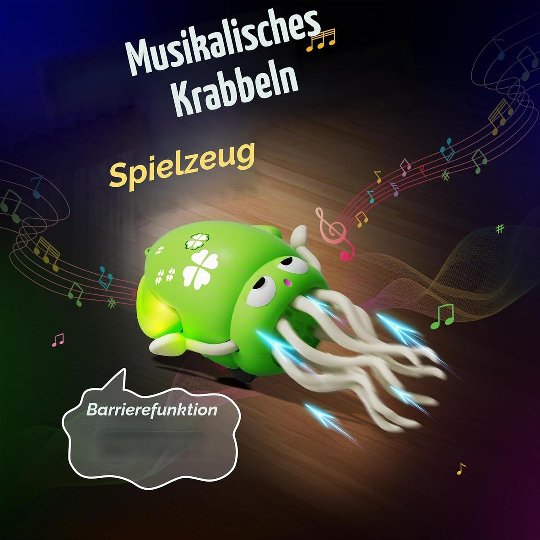 Tanzender &amp; krabbelnder Oktopus mit LED Lichtern und Musik - Automatisch schwingendes musikalisches