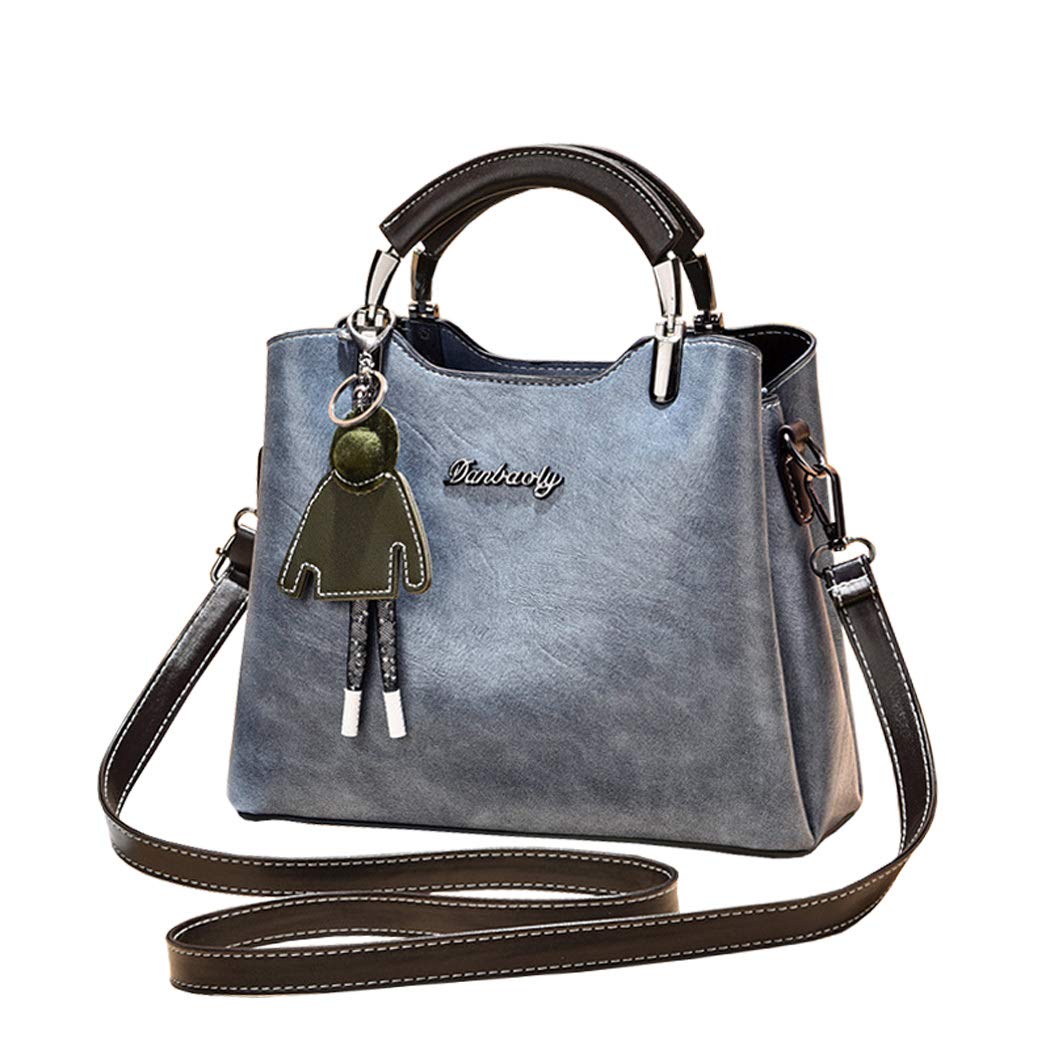 BUKESIYI Damen Tasche Umhängetasche Handtasche Frauen Klein Schultertasche Weekender Lack PU Leder C