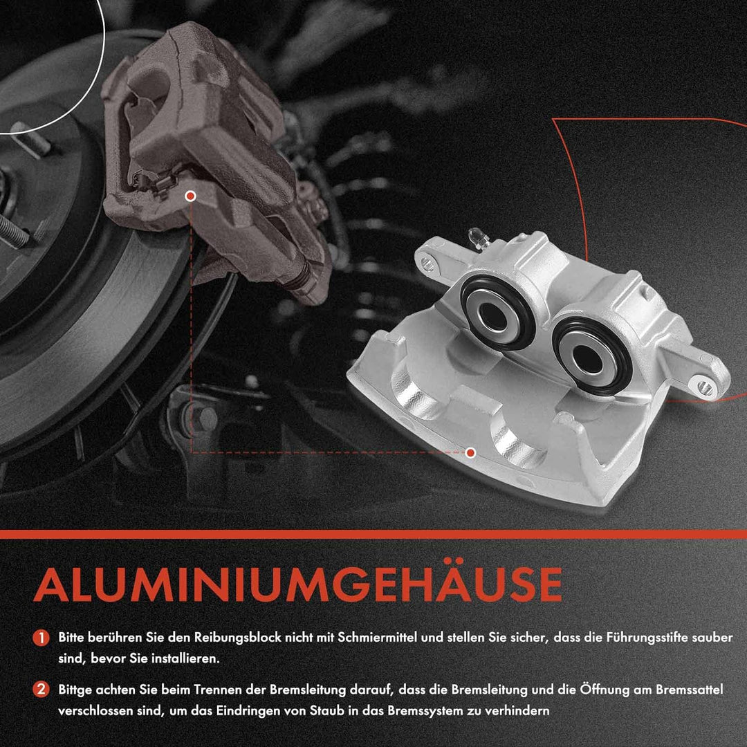 Frankberg 2x Bremssattel Bremszange Vorne Links Rechts Kompatibel mit Sprinter 3,5-T 3-T 4,6-T 906 C