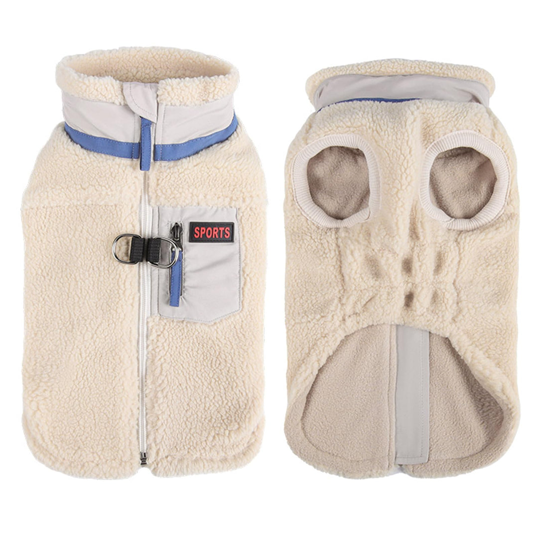 FEimaX Warme Hundemantel Winddichte Haustier Winter Fleece Hundejacke Winterweste mit D-Ring Hundekl