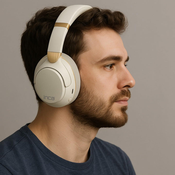 İnca IBK-503B Bluetooth Kopfhörer, Kabellose Over-Ear-Headsets mit Mikrofon, Bis zu 12 Stunden Wiede